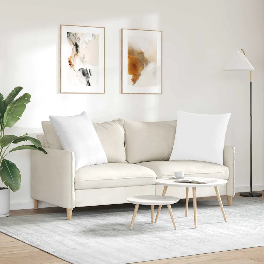 Cuscini da Divano 2 pcs Bianco 80 x 80 cm Tessuto 42014051