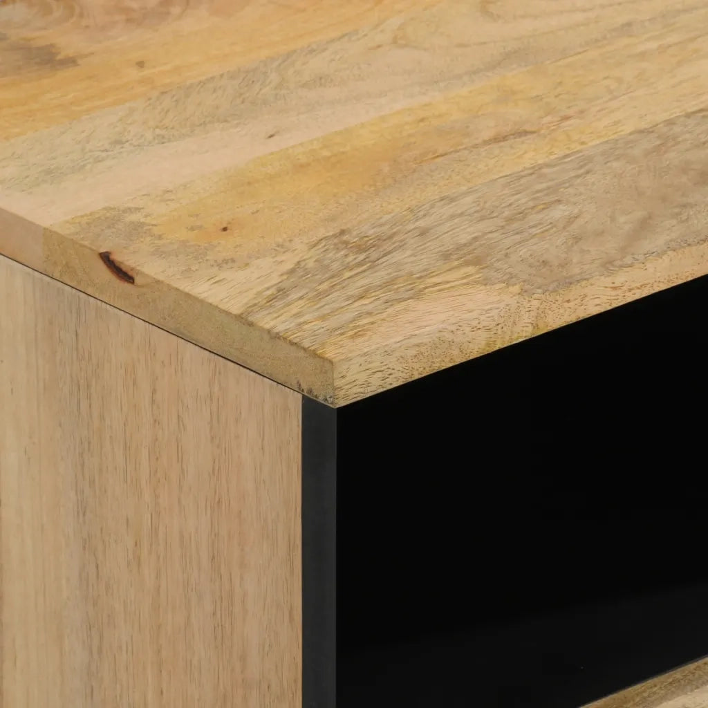 Comodino 40x33x46 cm in Legno Massello di Mango 358218