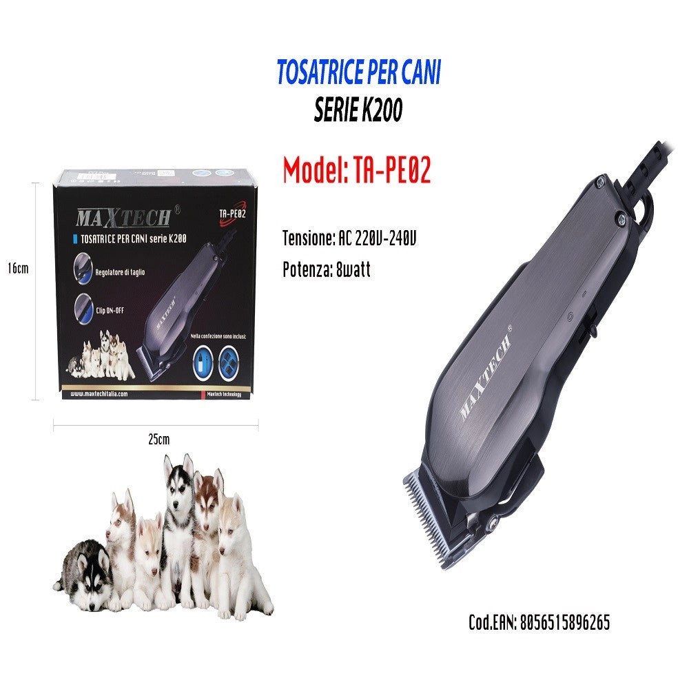 Trade Shop - Tosatrice Rasoio Per Cani Taglio Del Pelo Cane Serie K200 Ta-pe02 -