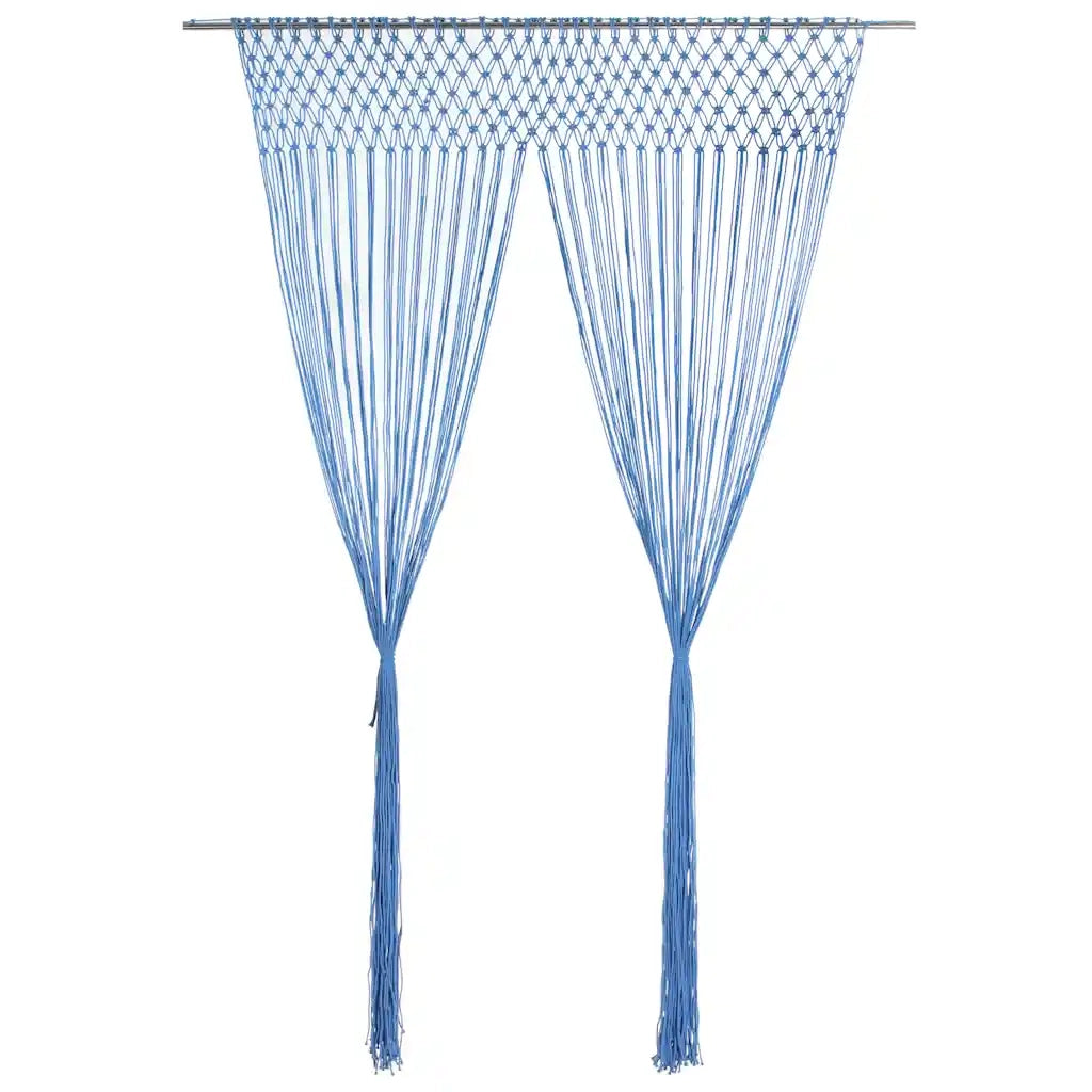 Tenda Macram¨¨ Blu 140x240 cm in Cotone