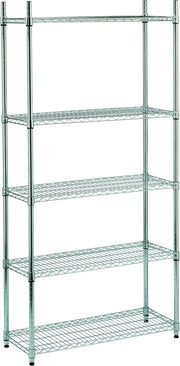 S1775003 - Scaffale cromato 5 piani L 90 cm