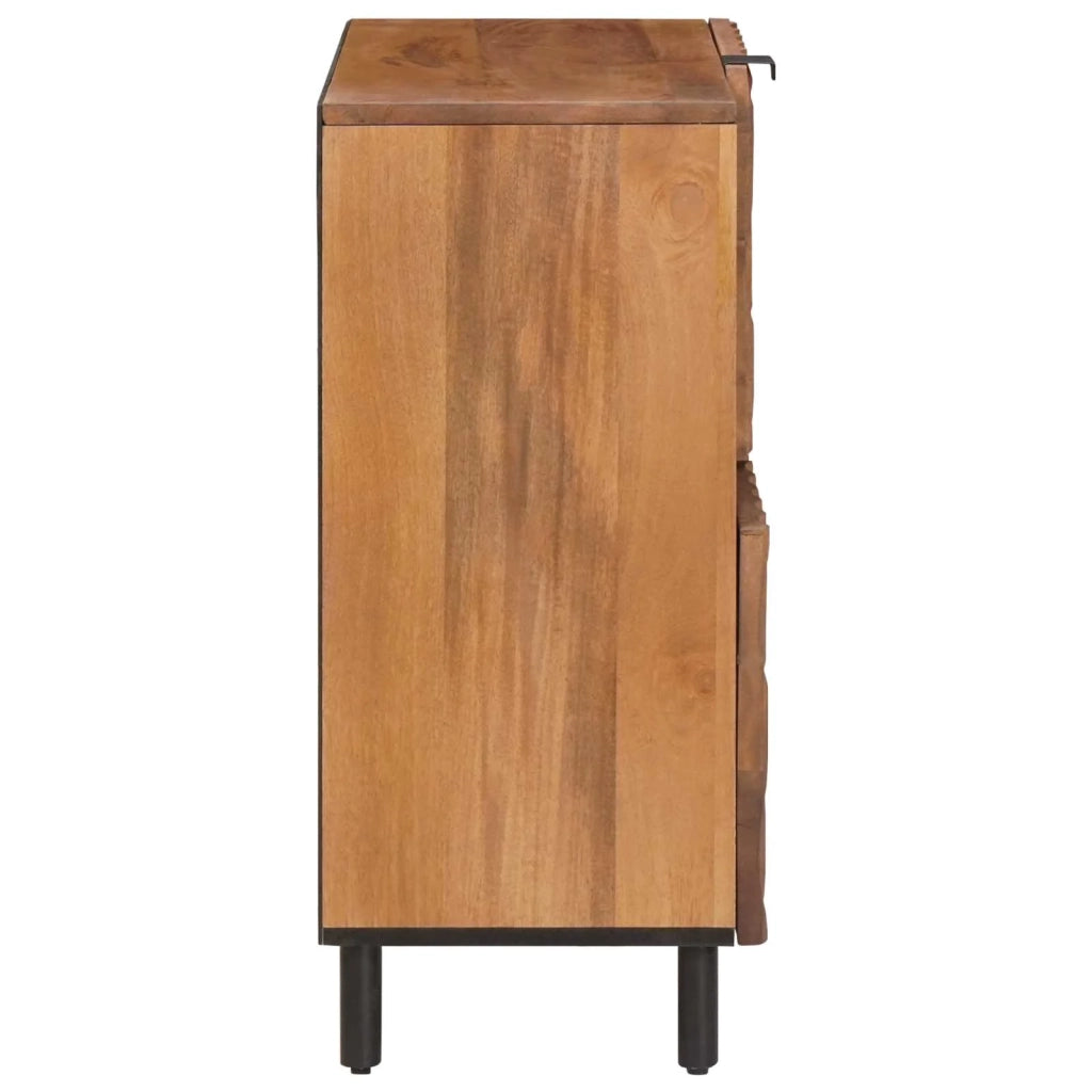 Credenza | Madia | Buffet da pranzo | Armadio da pranzo con porta Finitura Marrone Acacia 80 x 33 x 75 cm