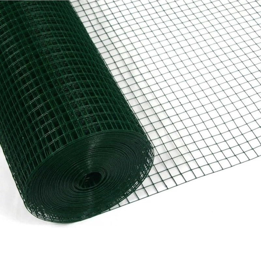 Trade Shop - Set 3pz Rete Metallica Plastificata Per Recinzione Cancelli Giardino 0.5x3mt 223095 -