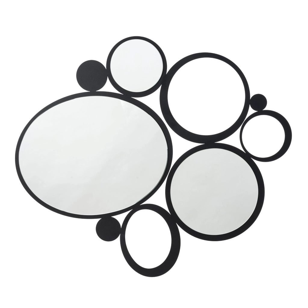 Specchio particolare da parete Bubbles Nero