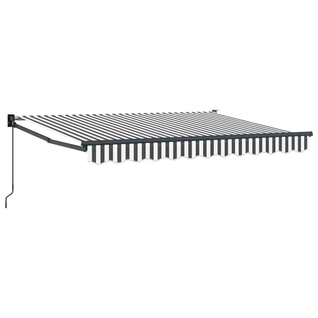 Tenda retrattile Antracite e Bianco 2,5 x 2 m