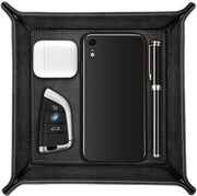 Pulitore di Portafoglio - Scatola di Ripostiglio, Cassetto per Artigiani per Orefici, Telefoni Mobili, Gioielli, Chiavi, Monete, Portafogli e Attrezzature da Ufficio (Nero)