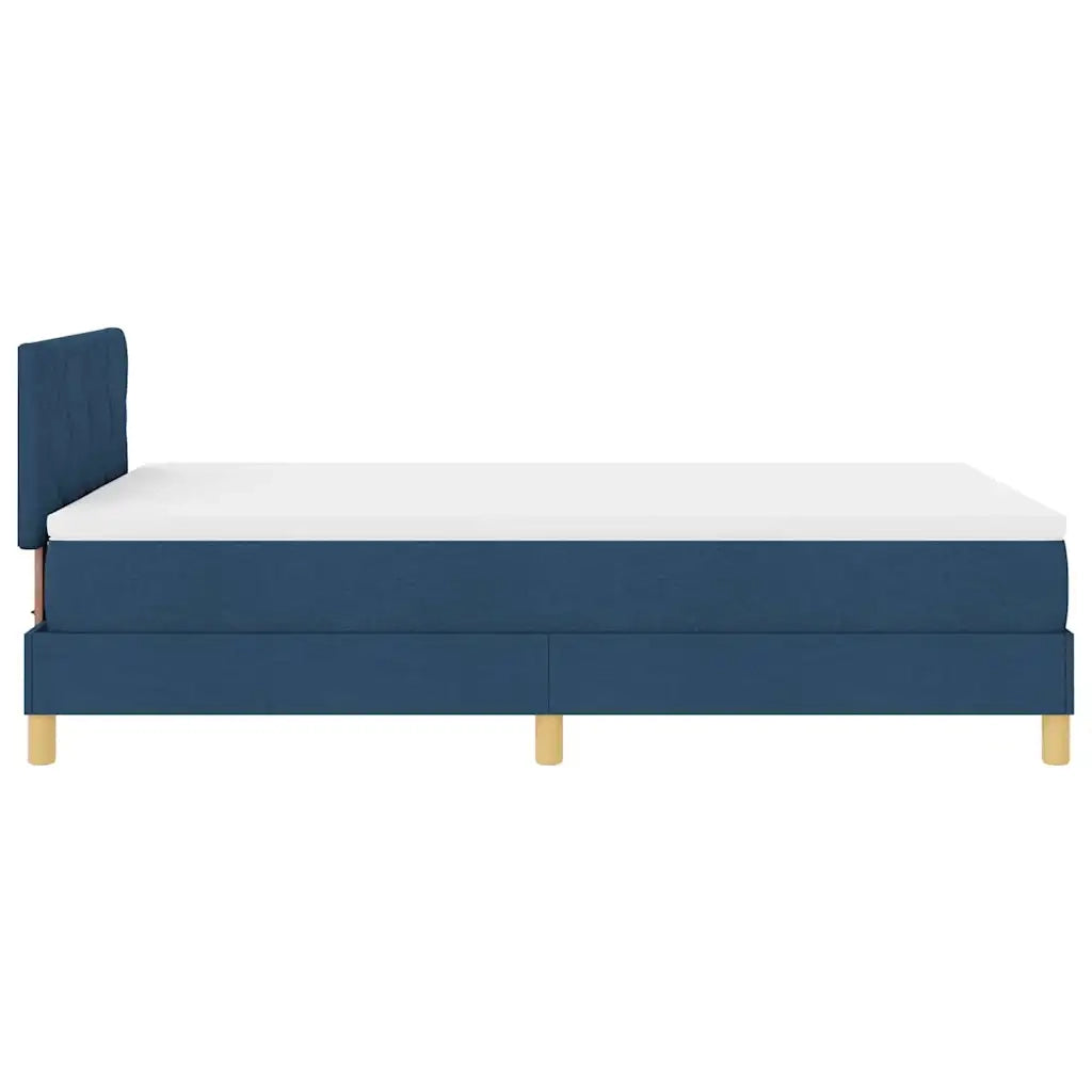 Letto a molle con cuscino con testiera Blu 120 x 200 cm Tessuto 3338992