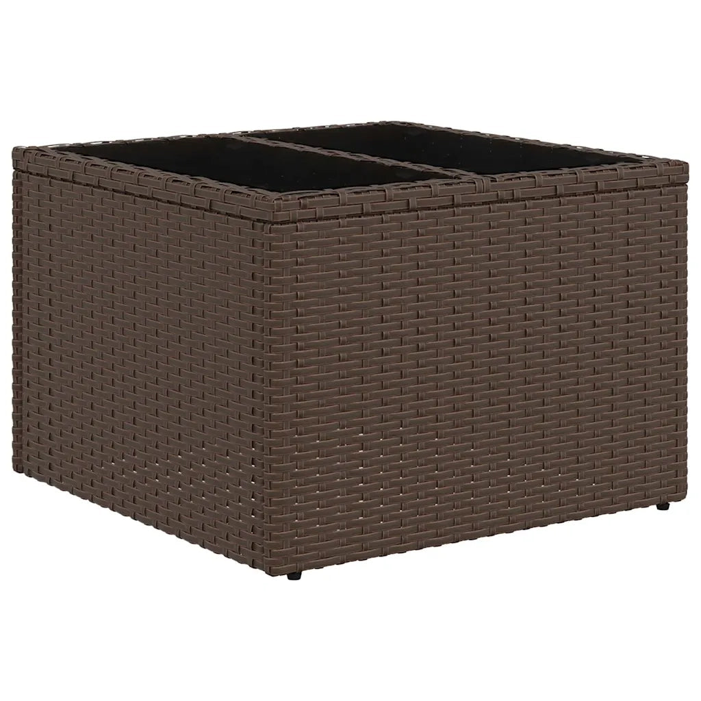 Set Divano da Giardino 6 pz con Cuscini Marrone in Polyrattan 3222542