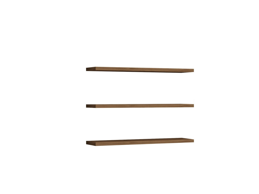 Mensola da parete in legno "Boss" - 60 x 1 x 14 cm - Noce