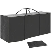Custodia per cuscini da giardino ¨C Xylo ¨C tessuto Oxford nero 175x55x75 cm