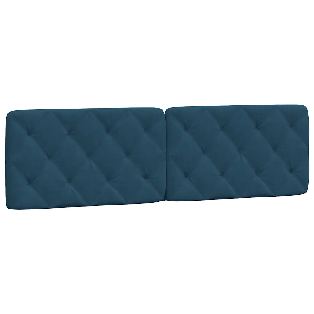 Cuscino Testiera-Cuscino per Testiera Blu 180 cm in Velluto