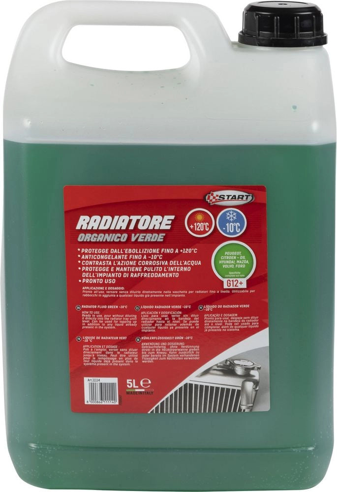 START: Antigelo verde G12+ -10Â°C 5L Â§ Fluido refrigerante con azione protettiva anti-corrosione