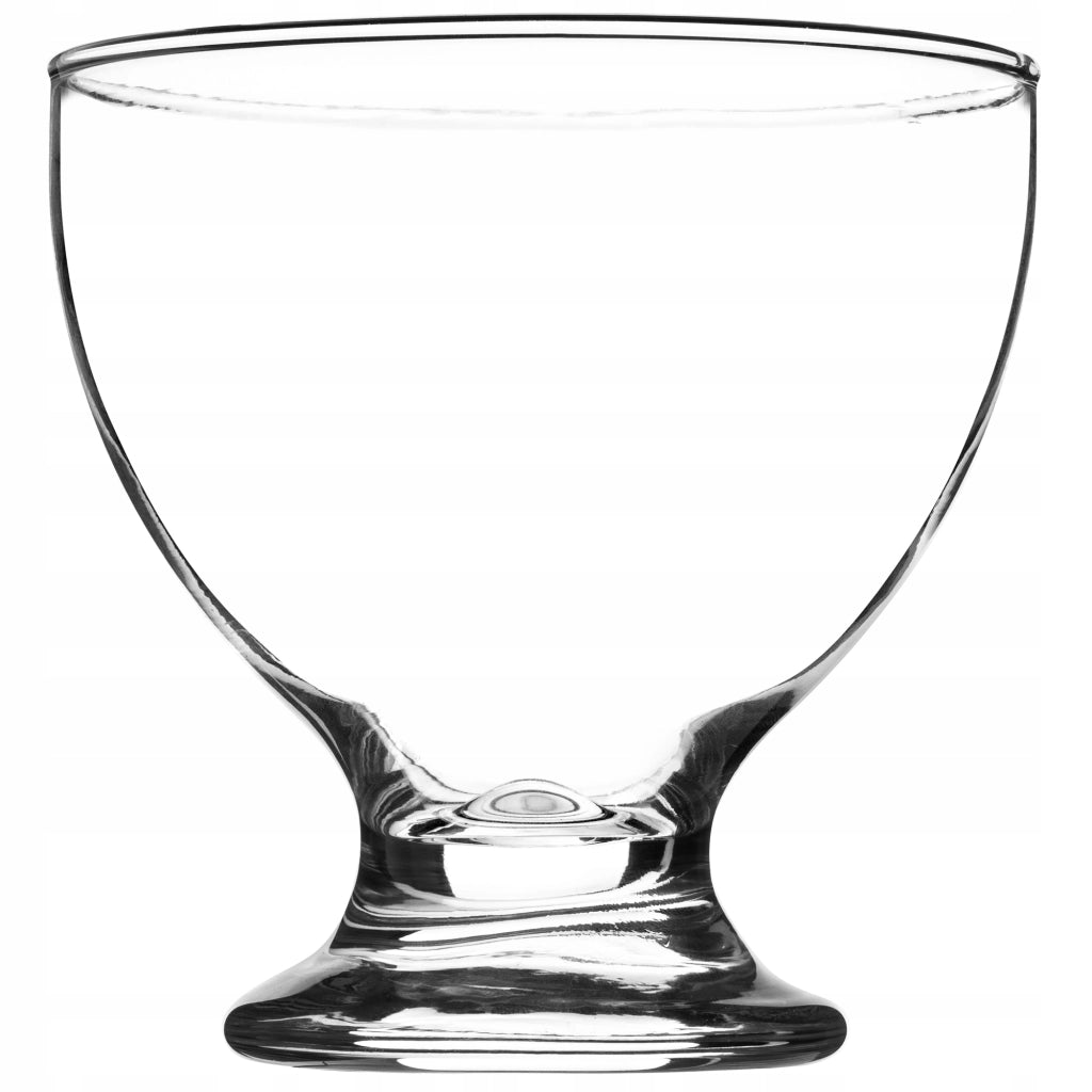 Coppette da dessert KADAX per gelato, 450 ml, 6 pezzi, in vetro + paletta.
