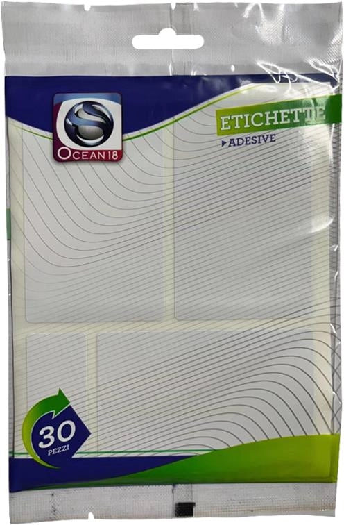 ETICHETTE ADESIVE 43 PZ VARI FORMATI IDEALE PER ETICHETTARE