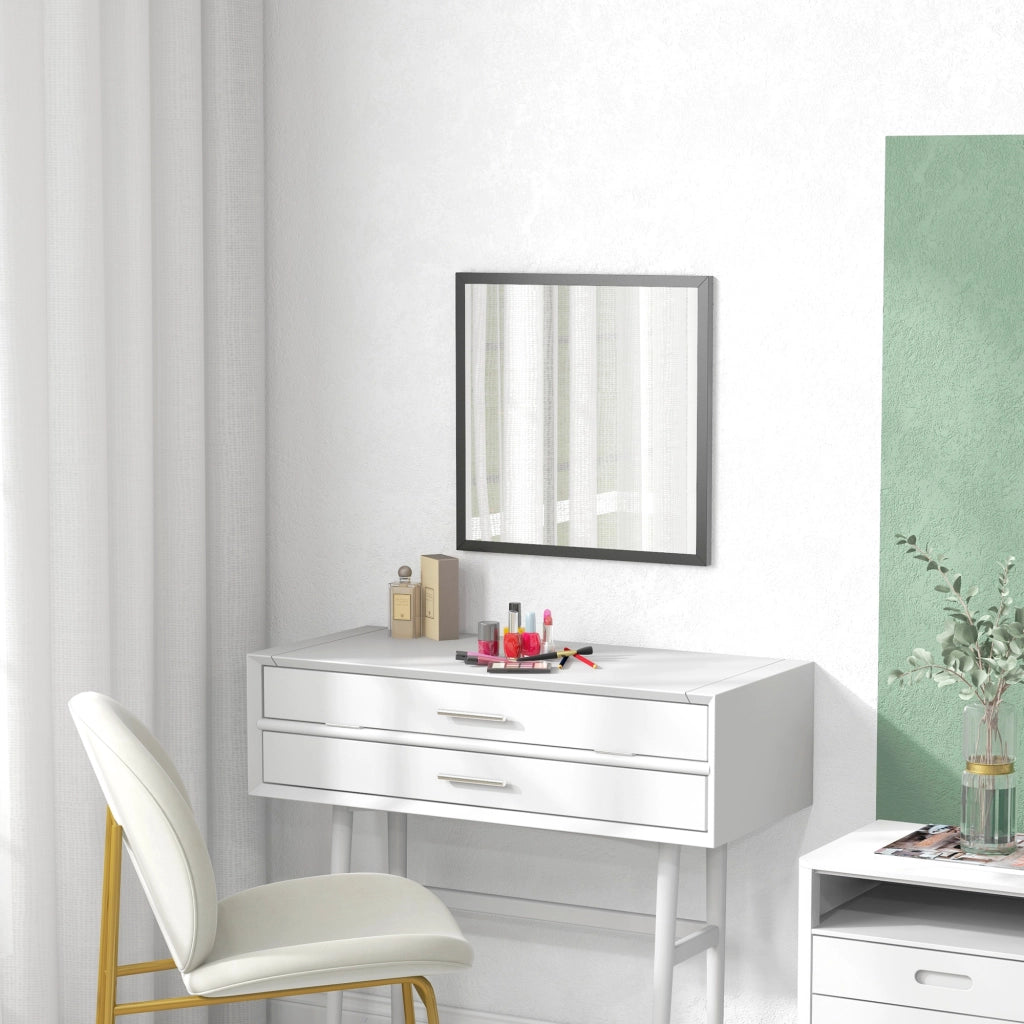Specchio quadrato ¨C zephmum ¨C 50x50 cm nero legno