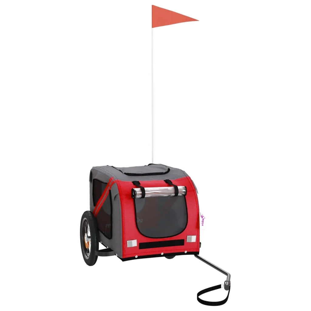 Rimorchio/carrello per animali domestici rosso 02_0044353