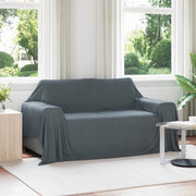 Coperte da Pile 6 pcs Grigio scuro 280 x 210 cm Panno 42017144