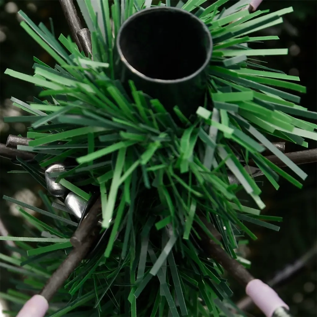 Albero di Natale Artificiale Incernierato con Base Verde 180 cm 356767