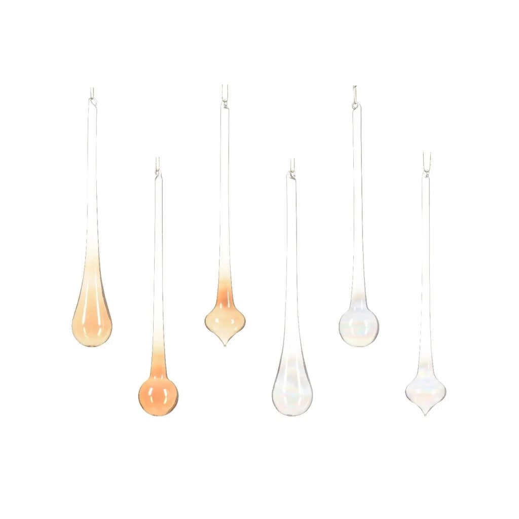 Ornamento Vt trasparente ass d7cm H30cm