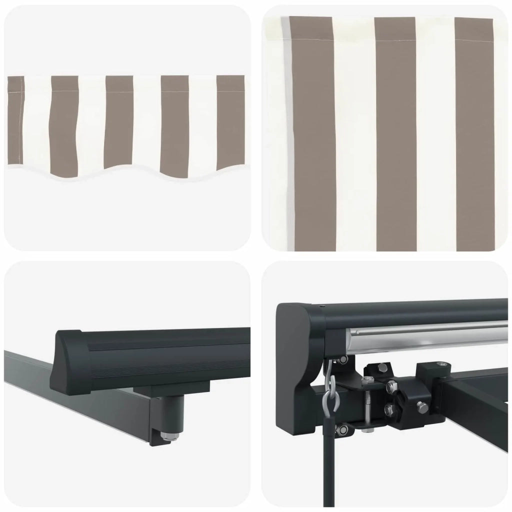 Cornice per Tenda Manuale con LED 4 × 3 m 3426096