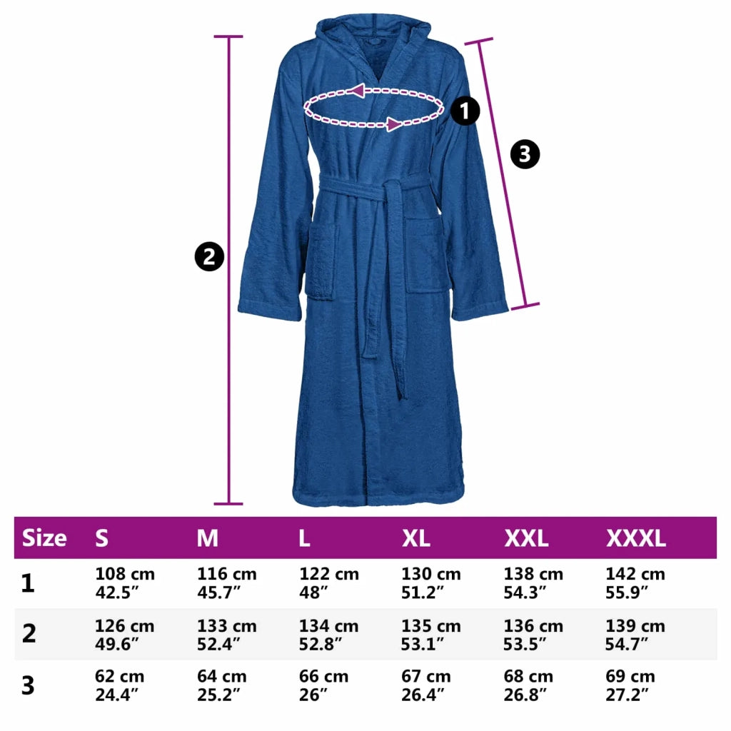 Accappatoio KINN Blu S Cotone 4100829