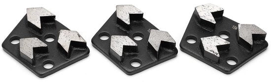 Schiaccia Scarpe 3 Pezzi - Diamante a Forma di Trapezzo - Smerigliatrice per Cemento - Alta Capacità di Taglio - Duratura - Facile da Installare - Smerigliatrice per Cemento