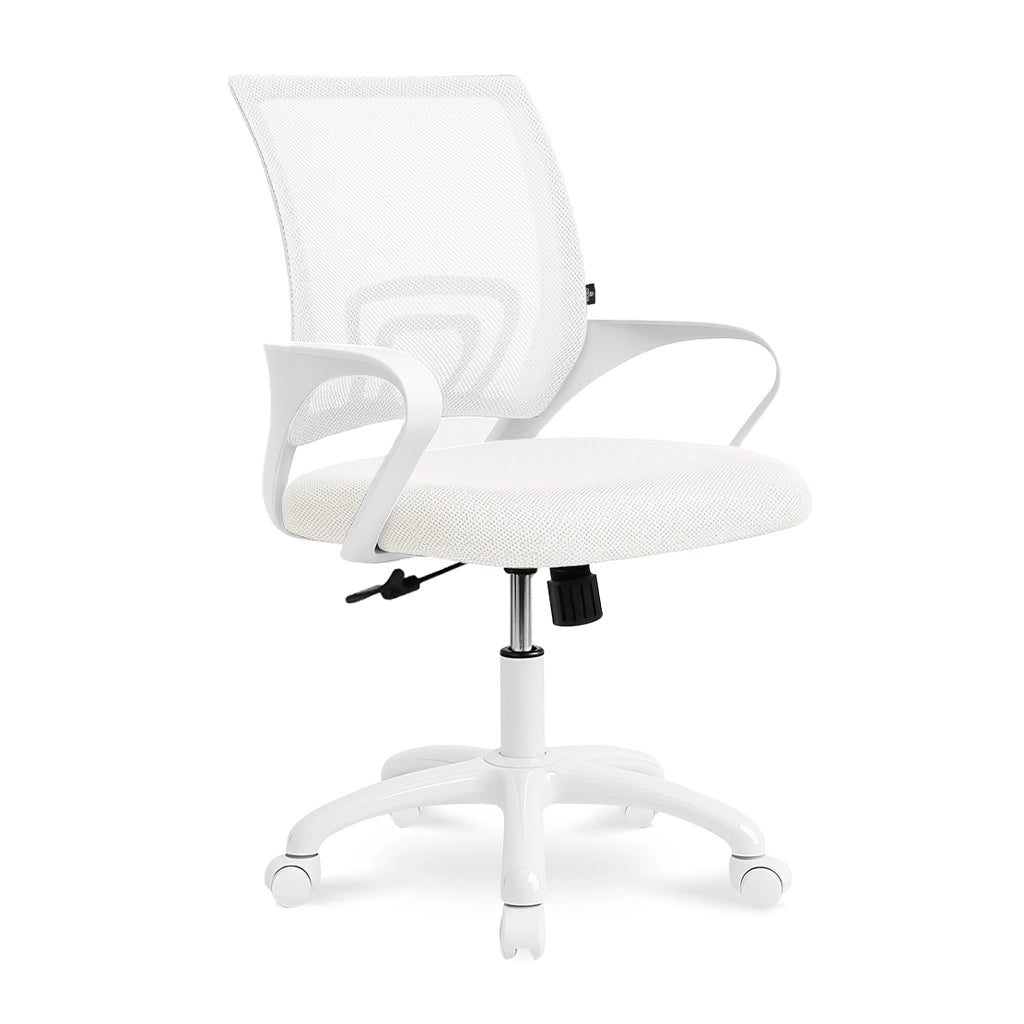 Sedia da ufficio ergonomica girevole bianca - Happy - SU08HAPP