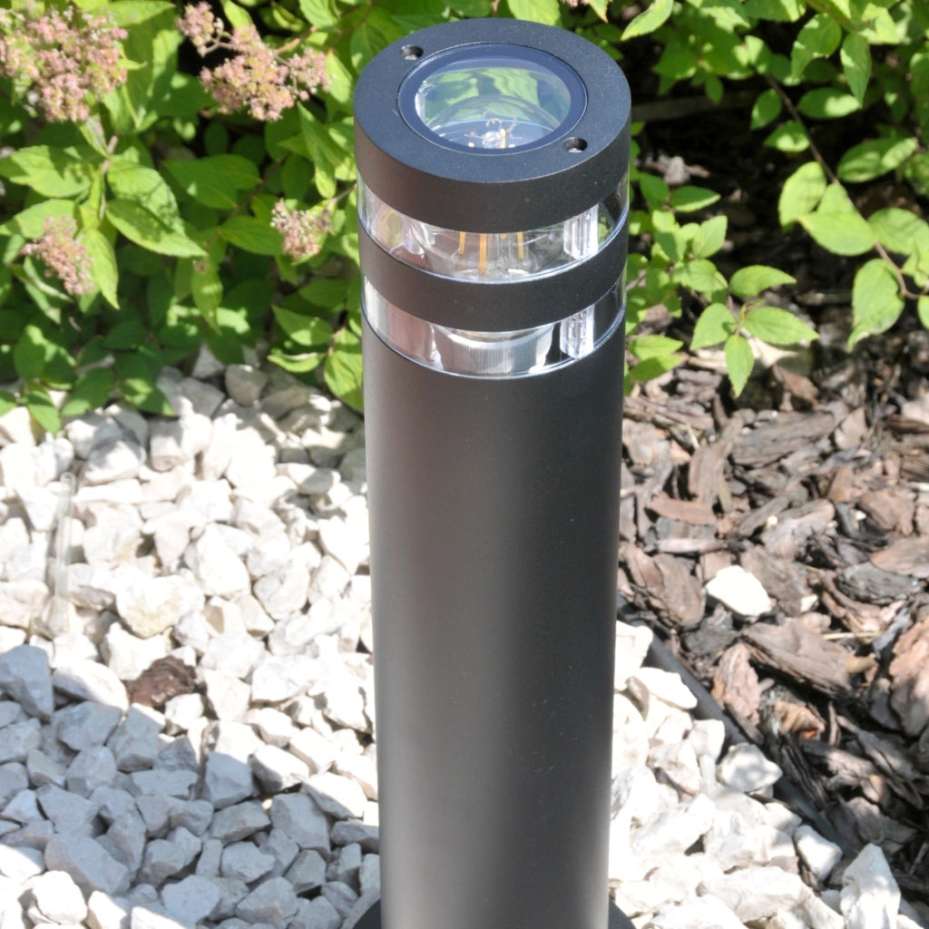 Lampione esterno RINO 44 cm nero E27 IP54 1 luce Polux