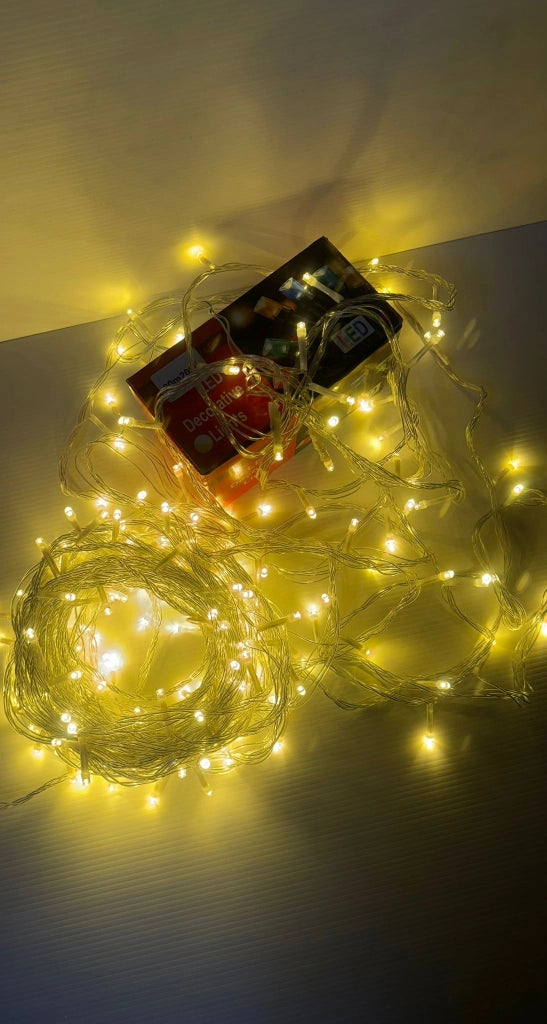 Luci Led per albero di natale decorazione con 8 giochi luce da 10/20/30/50 metri colori misti certificate IP65 prolungabile COLORE LED: BIANCO CALDO, LUNGHEZZA: 50 mt - 500 led