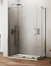 Box doccia ingresso angolare 2+2 CIRENE (KENNA) 80x70 cm Cromo