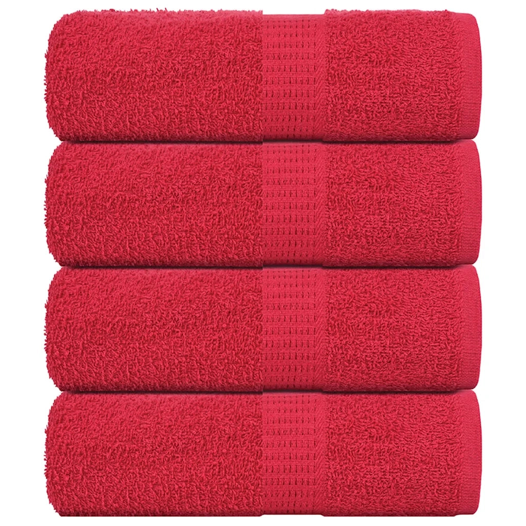 Asciugamani per ospiti FROGN 4 pz Rosso 30x50 cm 360 g/m² 136924