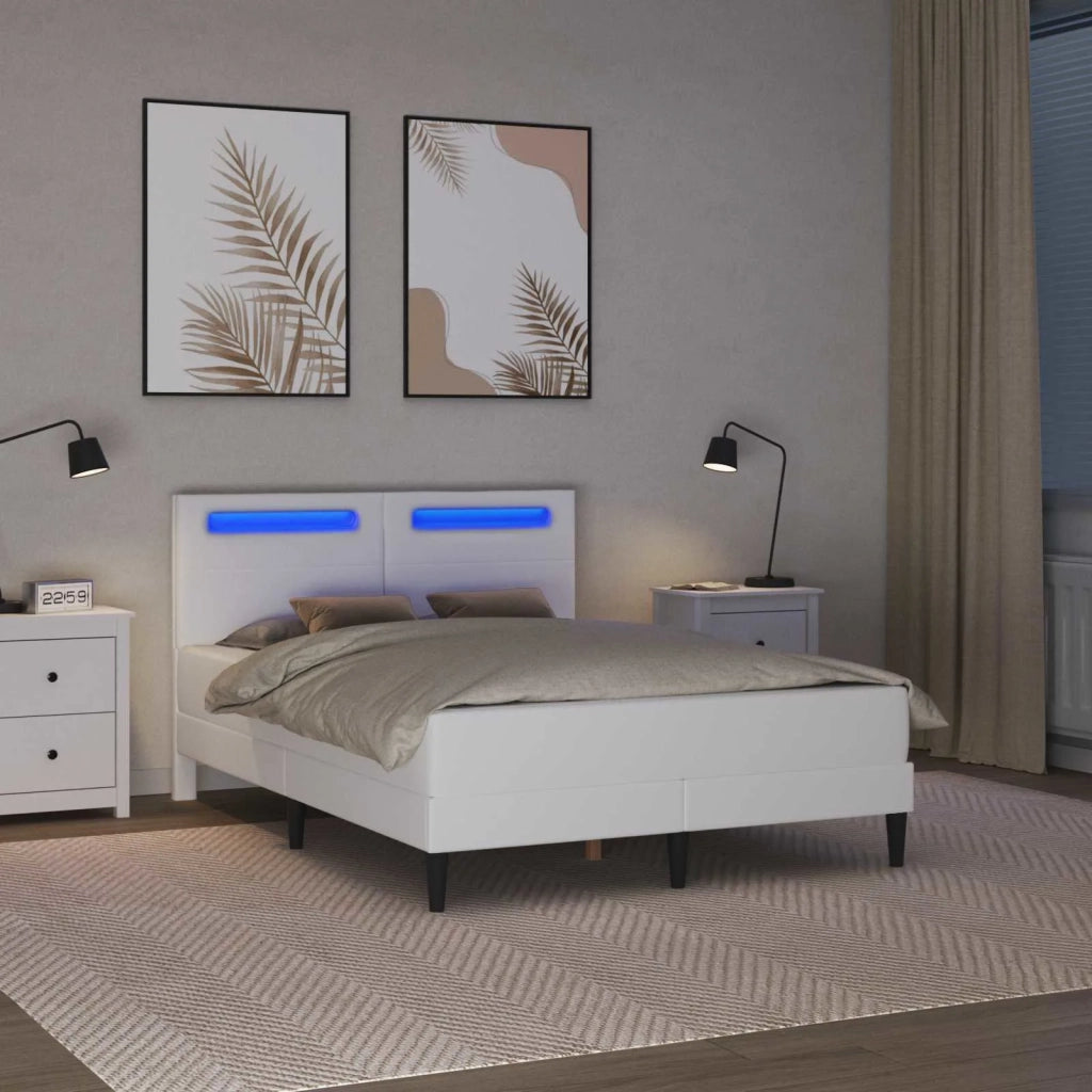 Struttura del letto con strisce LED 2 pcs Similpelle 3414993