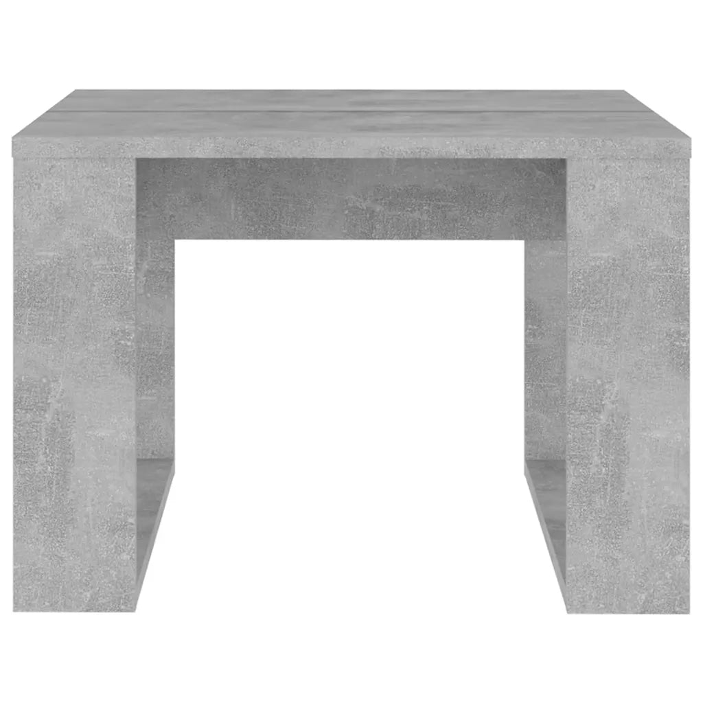 Tavolino da salotto | Tavolino da caff¨¨ | Tavolino da Soggiorno Servizio Grigio Cemento 50x50x35 cm in Truciolato