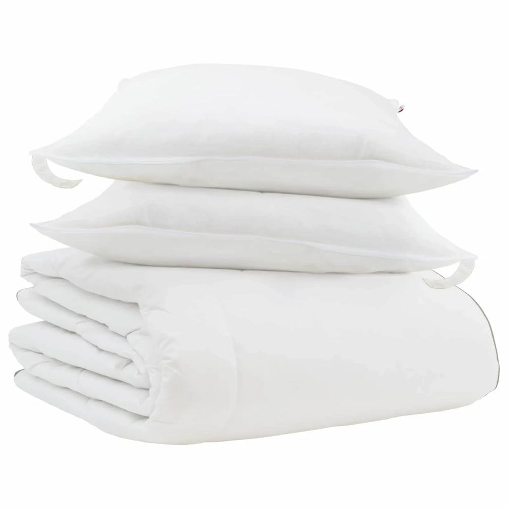 Duvet Invernale con cuscino 3 pcs Bianco Piuma d'anatra 3376890