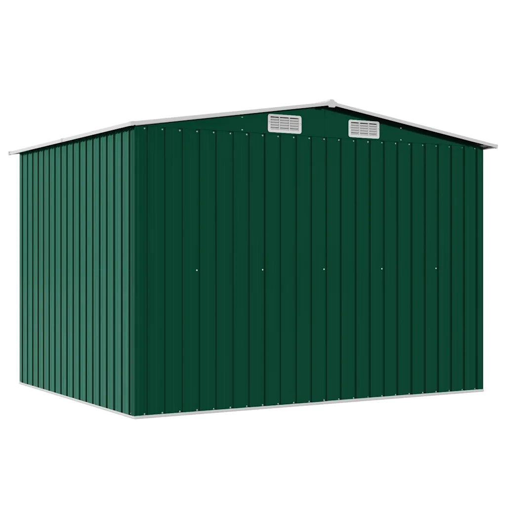 Capanno per Attrezzi in Metallo Verde 257x205x178 cm 42910
