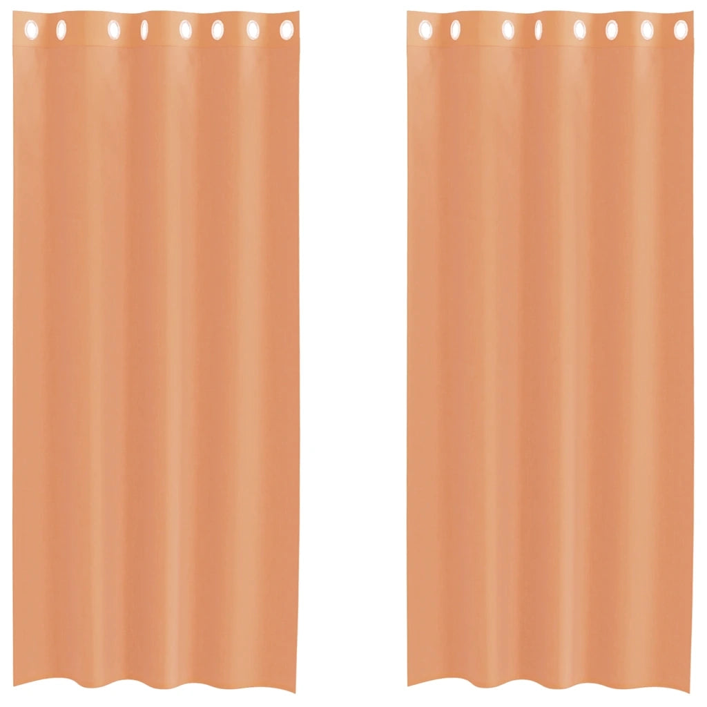 Tende in Voile con Occhielli 2 pz Terracotta 4102139