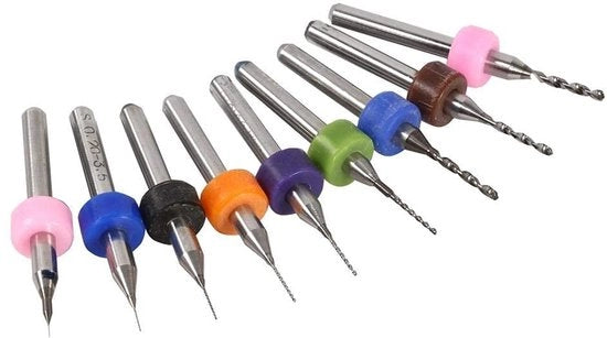 Kit di Trapano e Incisione Microscopica per Modellismo e Hobby - 10 pezzi - Strumenti di Precisione per Borratura