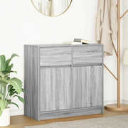 Credenza con Cassetto-Buffet-Armadio da cucina Grigio Sonoma 80x34x76 cm in Truciolato