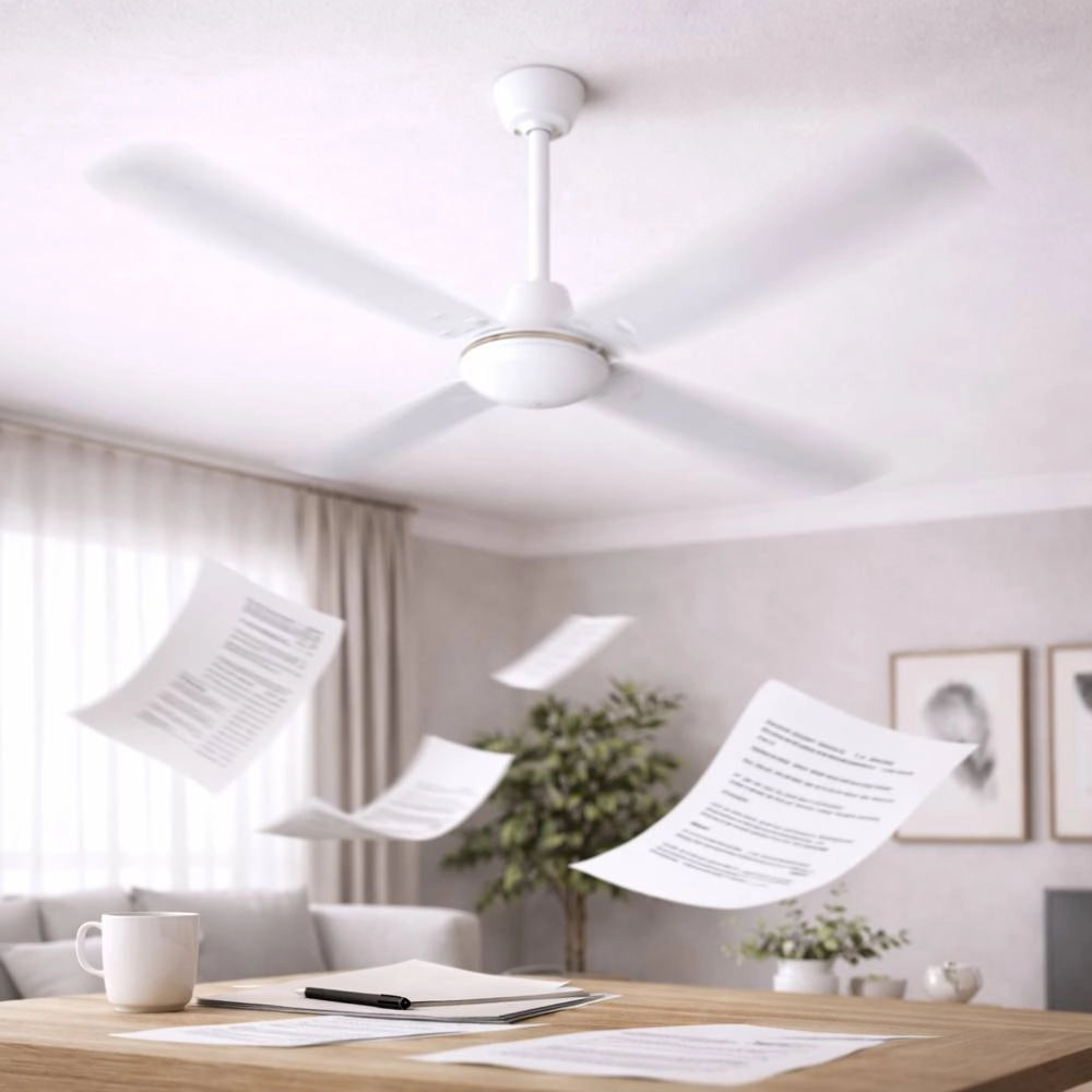 Ventilatore da soffitto industriale zephir zfs8120 70w bianco 3 pale *** diametro 120 centimetri, confezione 1