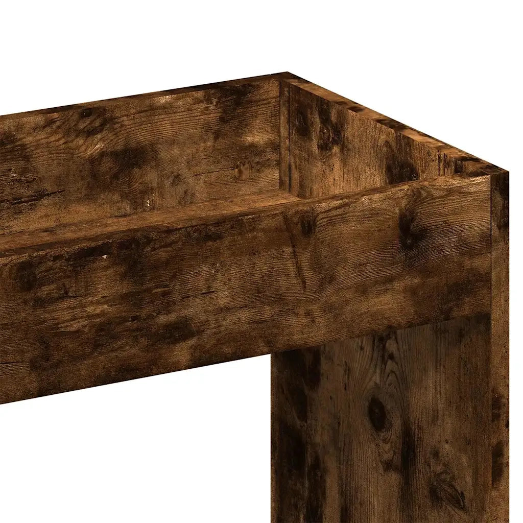 Credenza | Madia | Buffet da pranzo | Armadio da pranzo Rovere Fumo 92x33x180 cm in Legno Multistrato