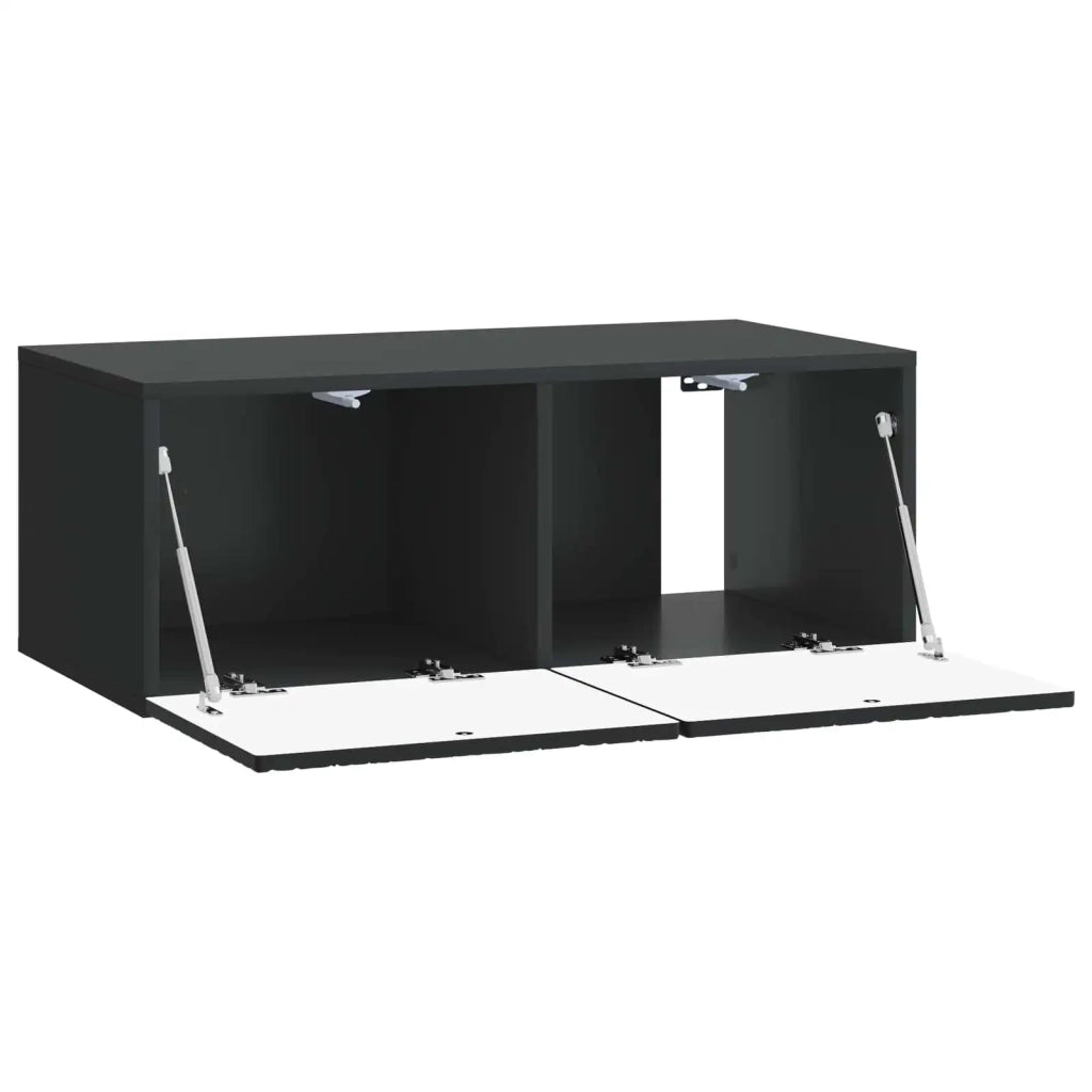 Mobile TV da Muro | Armadietto TV | Mobile Porta TV 59,5 x 41 x 30 cm Nero