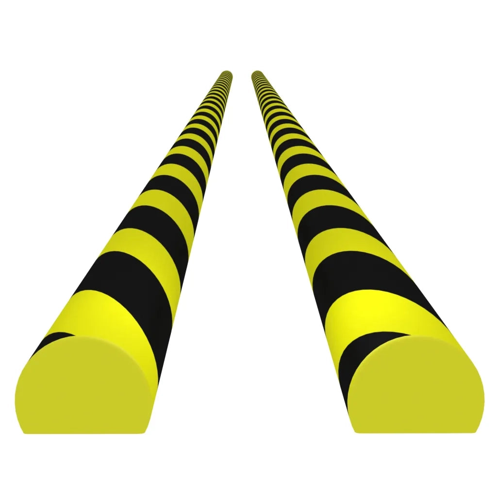 Protezioni Angoli 2 pz Giallo e Nero 4x3x100 cm in PU CFW7732228