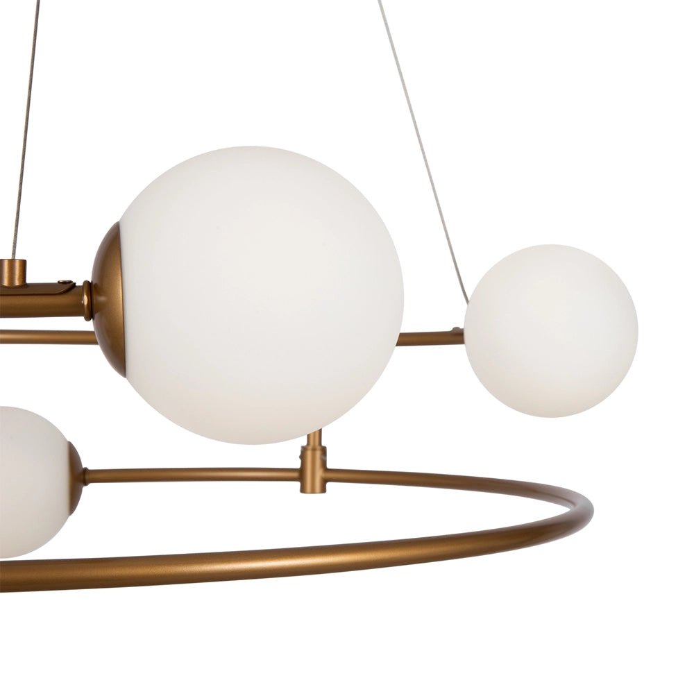 Lampada a sospensione Maytoni Balance ottone 4 luci Ø61