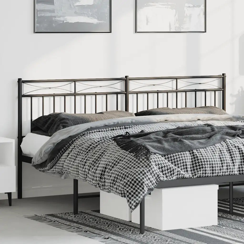 Testiera di Ricambio in Metallo Nero 180 cm 373727