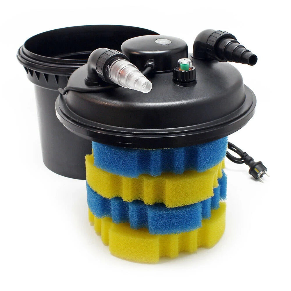 Kit per laghetto da 8000 litri luce UVC da 11 watt pompa da 3600 l/h tubo da 5 m kit di filtrazione 16_0001947