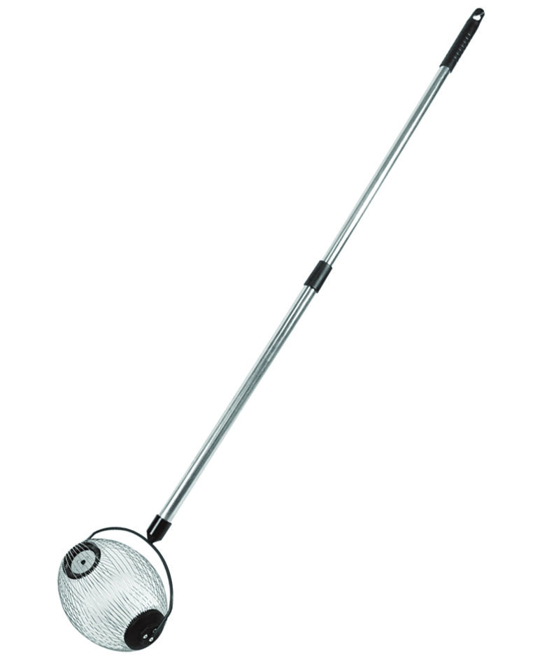 RACCOGLITORE PER NOCCIOLE E OLIVE CON MANICO TELESCOPICO CM.80120  cestello ø mm.230x170    IL CAMPO