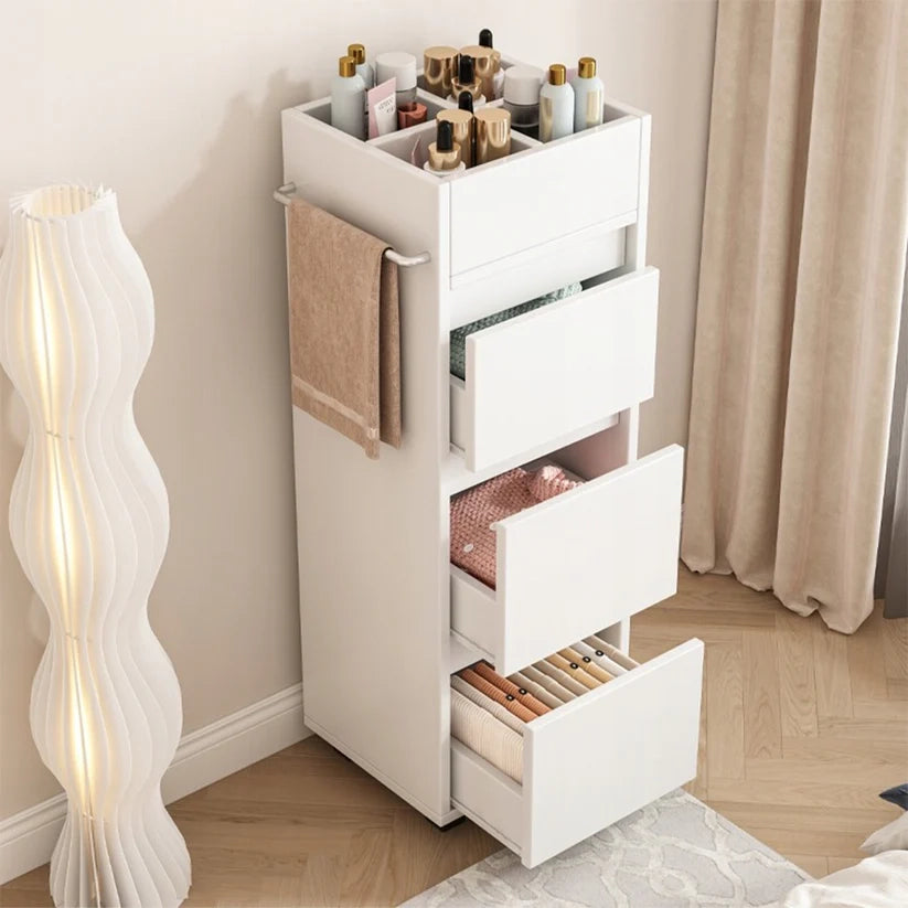 Mobile a Colonna Bianco 90 cm per Bagno Moderno e Compatto
