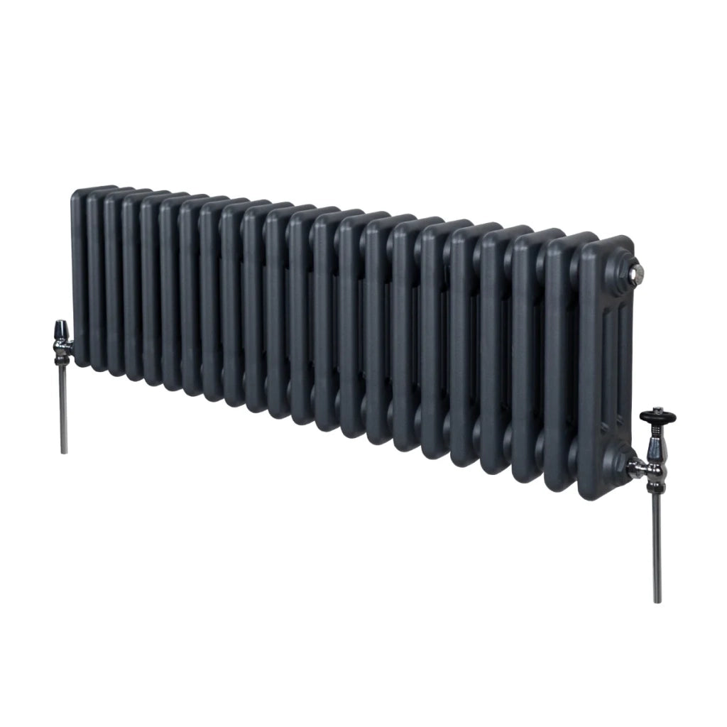 Termosifone Radiatore a 3 colonne per riscaldamento centralizzato Grigio Antracite 300 x 1012mm