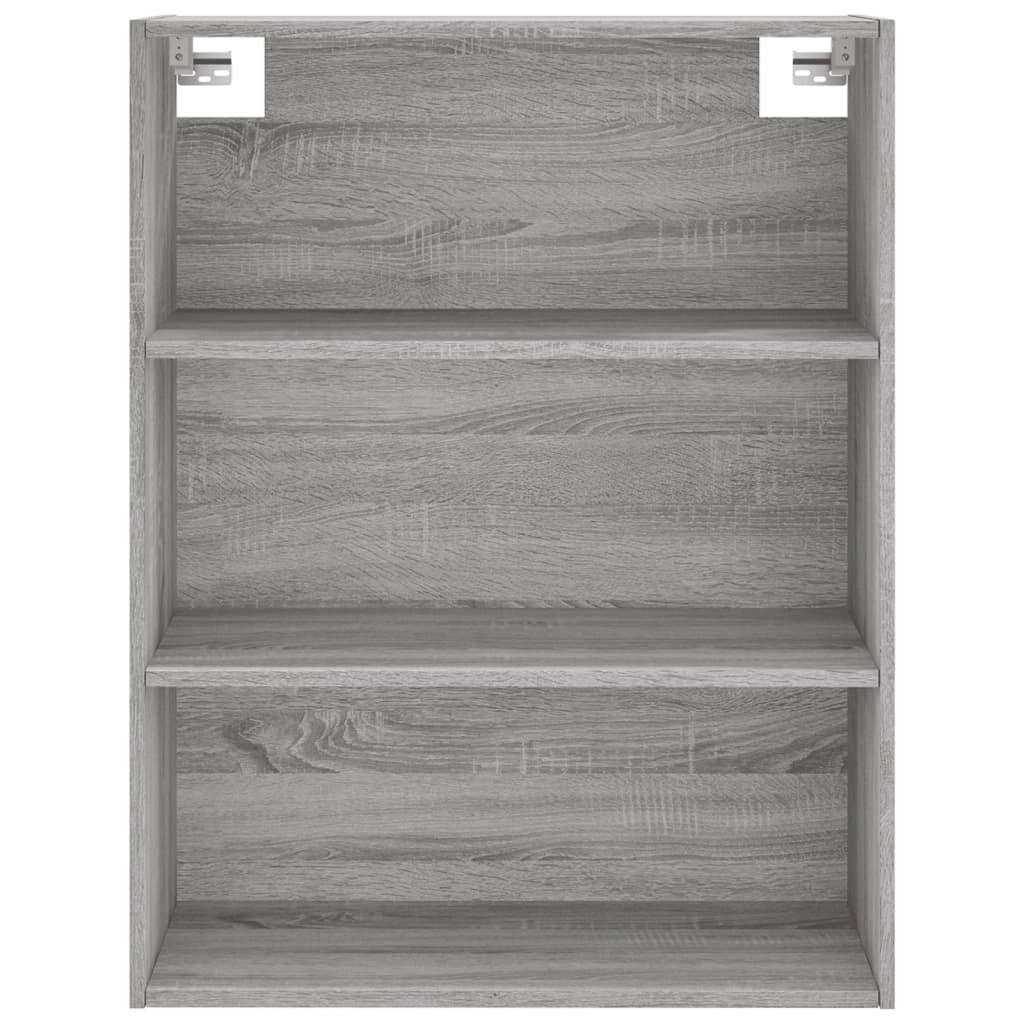 Buffet credenza cassettiera armadio mobile contenitore organizer cucina soggiorno salotto rovere Sonoma alto 69,5 x 34 x 180 cm legno ingegnerizzato grigio 02_0035590