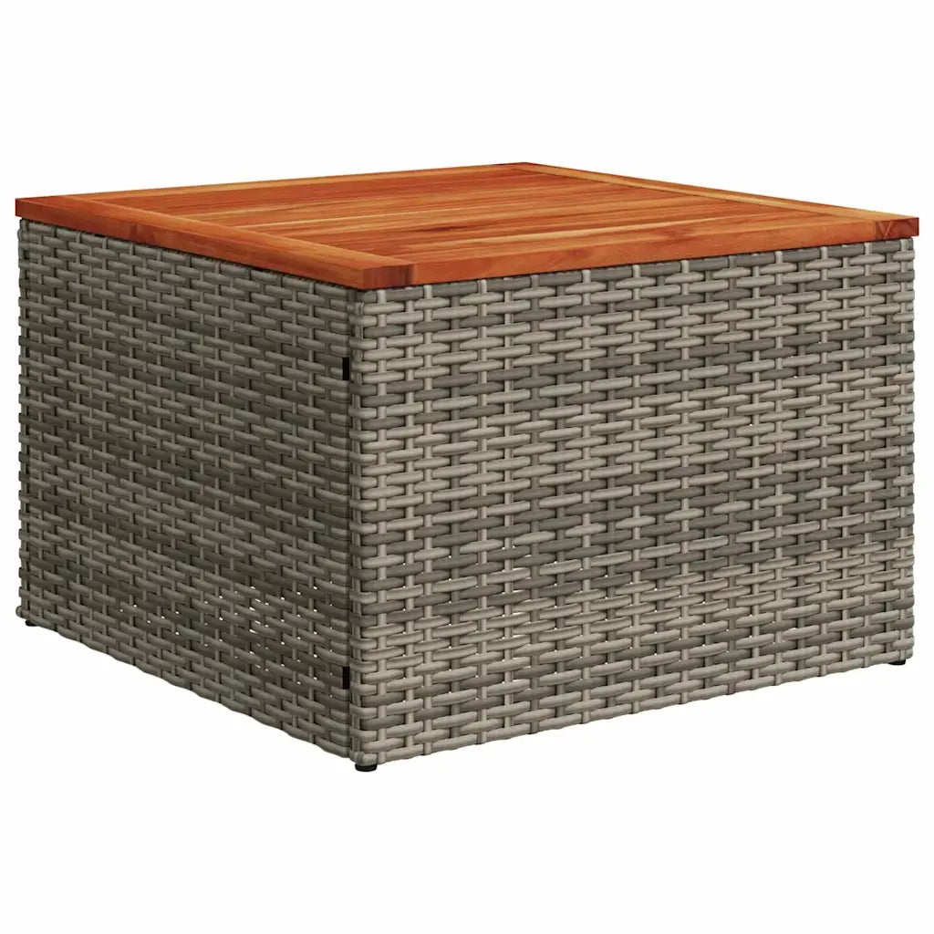 Set Divano da Giardino con cuscino 9 pcs Grigio polyrattan